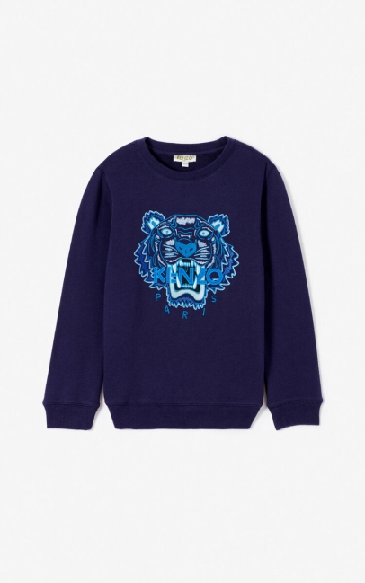 Kenzo Kids Tiger Sweatshirt Navy Blue